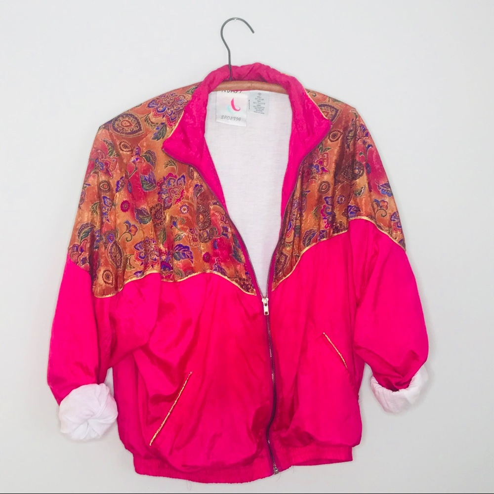 Retro 80’s Windbreaker track suit set